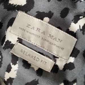 Leopard-print dress shirt